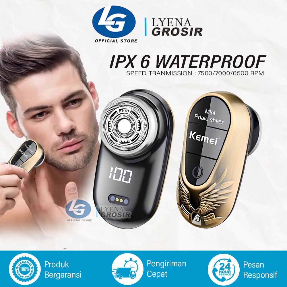 Kemei KM-2722 Pencukur Kumis dan Jenggot Elektrik