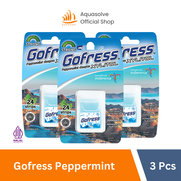 

[BUNDLE] Gofress Xylitol Peppermint Permen Penyegar Nafas (3 Pcs)