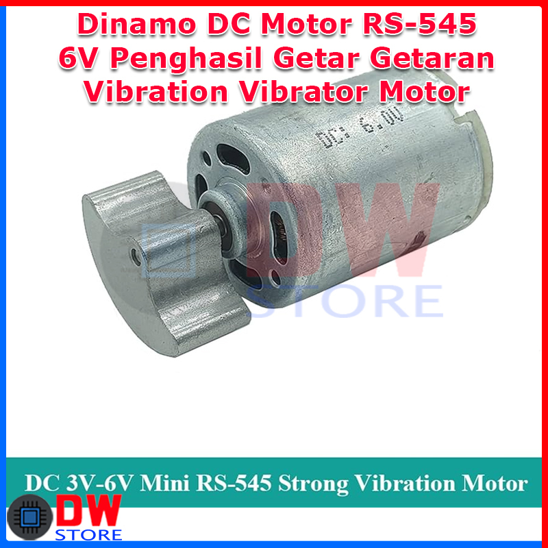 DC Dinamo Motor Getar Vibrate Vibrator RS545 RS 545 Penghasil Getaran