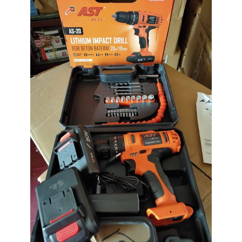 Bor cordless Impact Drill AST AS-20 / Bor baterai AST AS20
