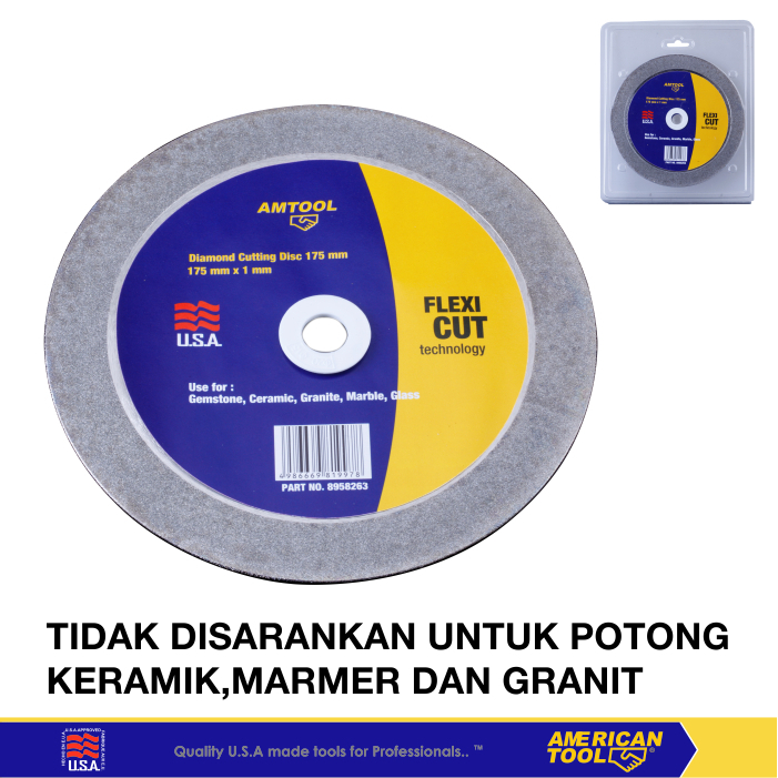 American Tool Mata Gerinda Potong Batu Flexi Cut 175mm X 1mm  8958263