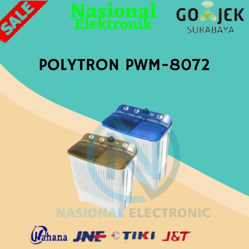 MESIN CUCI POLYTRON PWM8072/MESIN CUCI POLYTRON 2 TABUNG/MESIN CUCI POLYTRON 2 TABUNG 8KG/MESIN CUCI