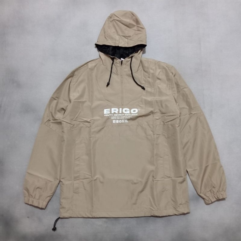 Jaket Erigo Pullover Cagoule Khaki