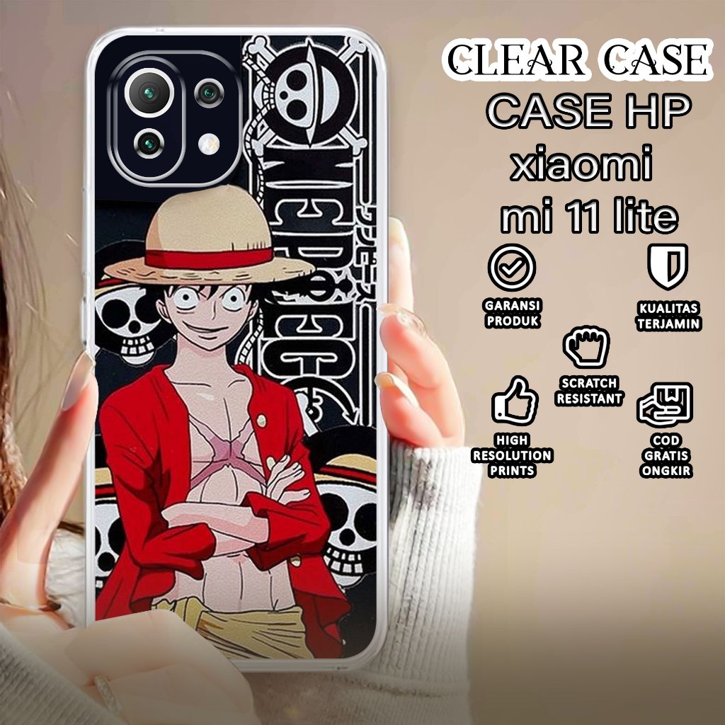 Case XIAOMI 11 LITE  Motif [OP] Terlaris Casing XIAOMI 11 LITE Terbaru CLEAR CASE Protected Camera S