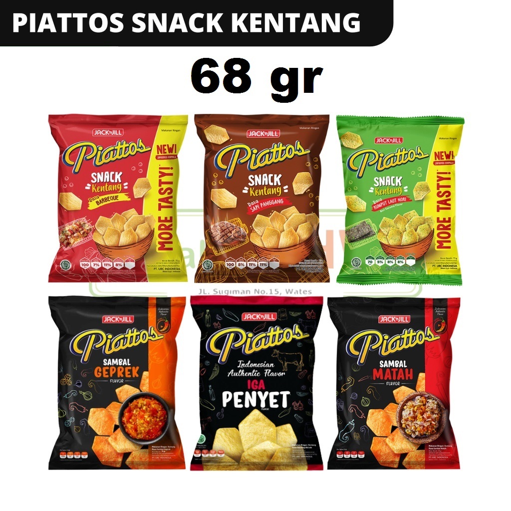 

Piattos Snack Kentang 68 gr All Varian #GMP