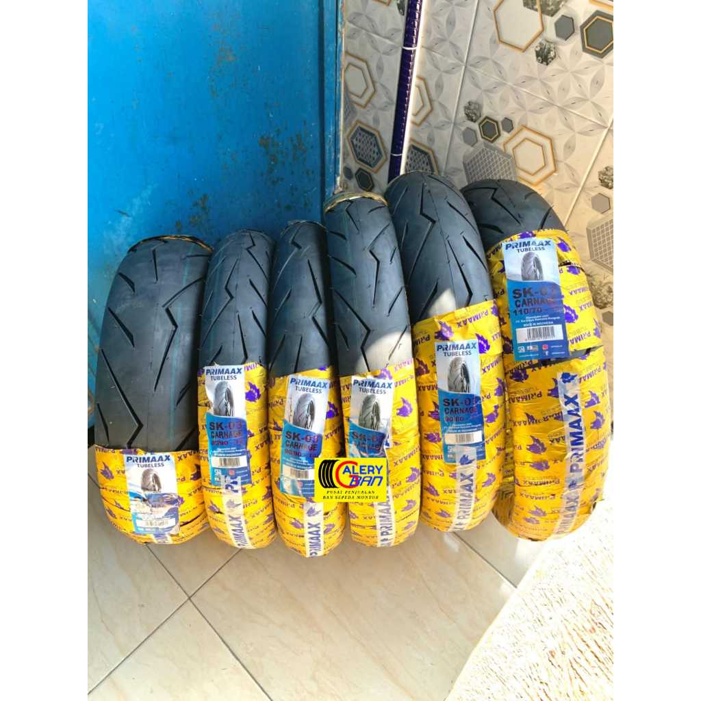 BAN MOTOR TUBELESS PRIMAAX SK-03 CARNAGE 130/70-13 RING 13 80/90-14 90/90-14 RING 14 80/80-17 90/80-17 110/70-17 RING 17 ban metik 80/90-14 ban luar 90/80-17 ban ring 17 ban primak 80/80-17 ban motor ring 17 ban matic 90/90-14 ban primaax 90/80-17 r17 r14