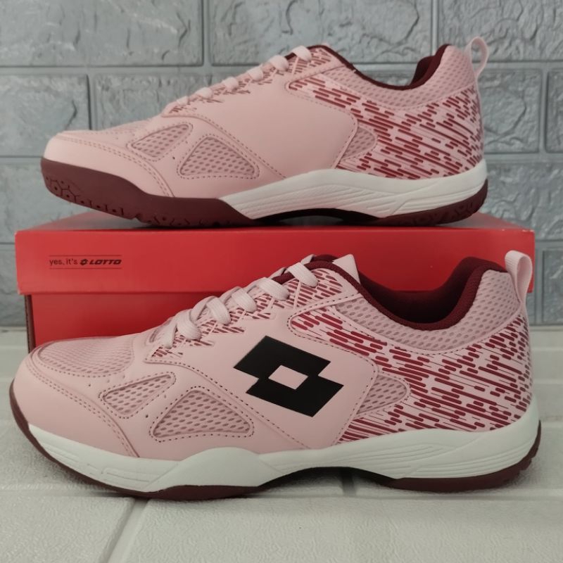 Sepatu Badminton Lotto Lob Sale / pink