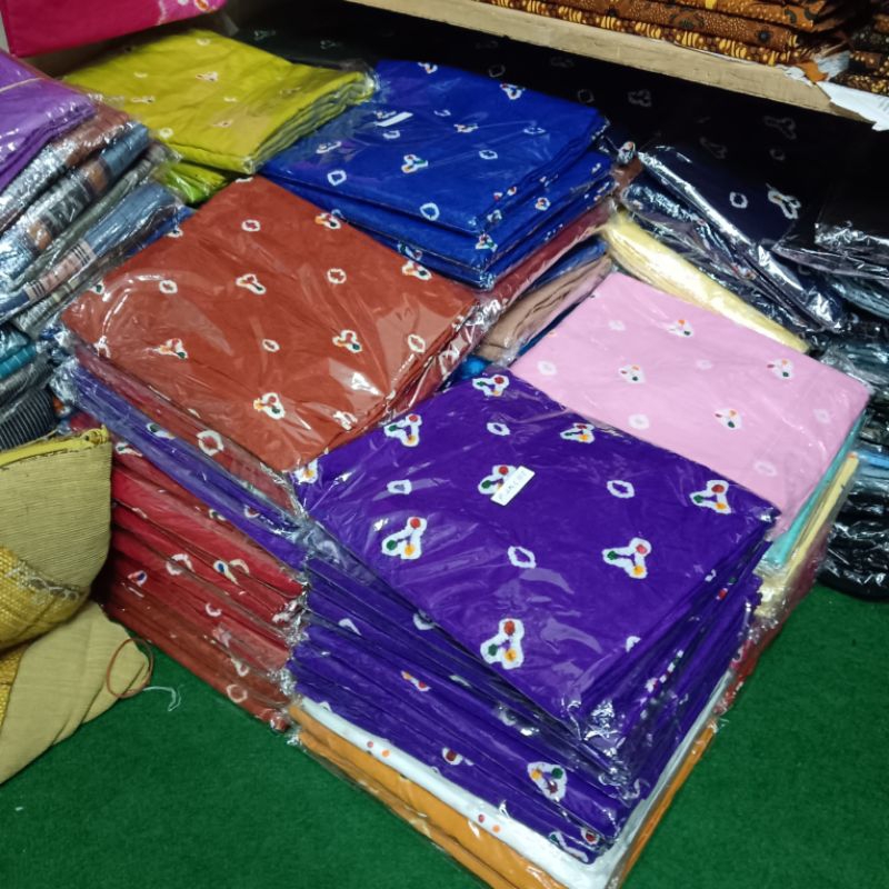 Kain Jumputan Motif Cengkeh HANDMADE (ASLI JUMPUTAN)