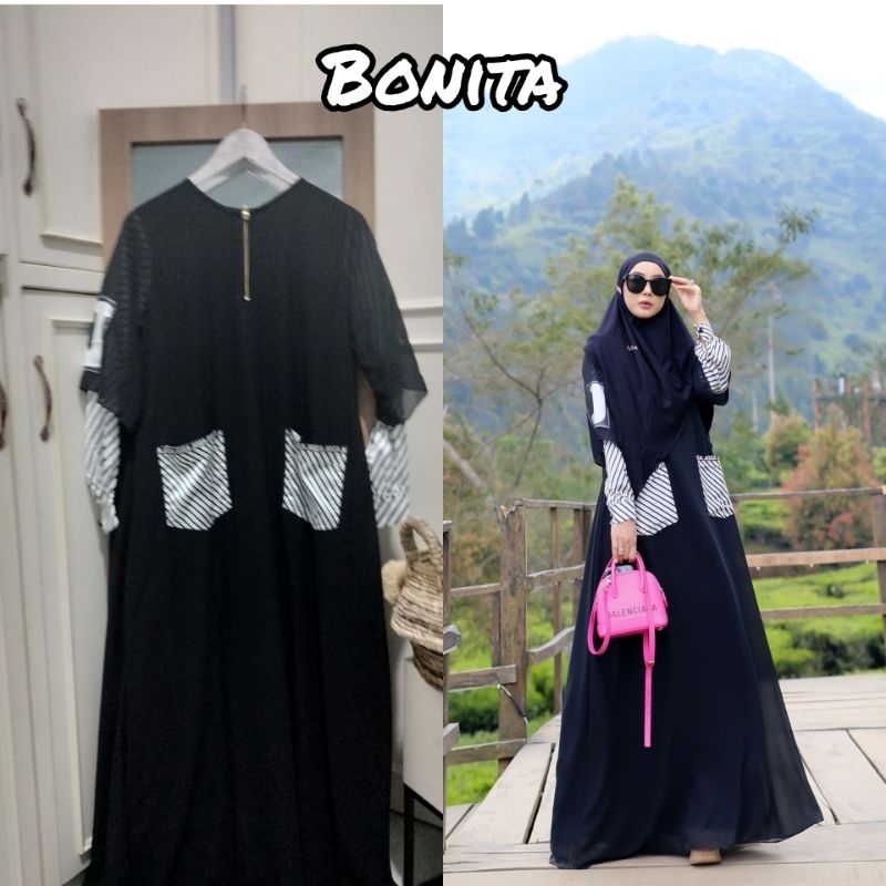 Bonita series by joza clothing bonita navy joza bonita black joza gamis ceruty printing joza gamis h