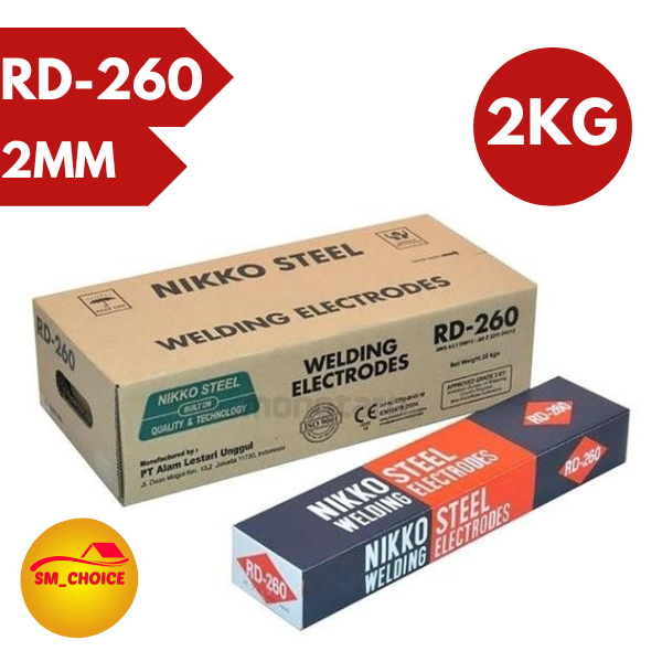 NIKKO STEEL KAWAT LAS NIKKO STEEL RD 260 2MM 2KG KAWAT LAS 2 MM 2KG
