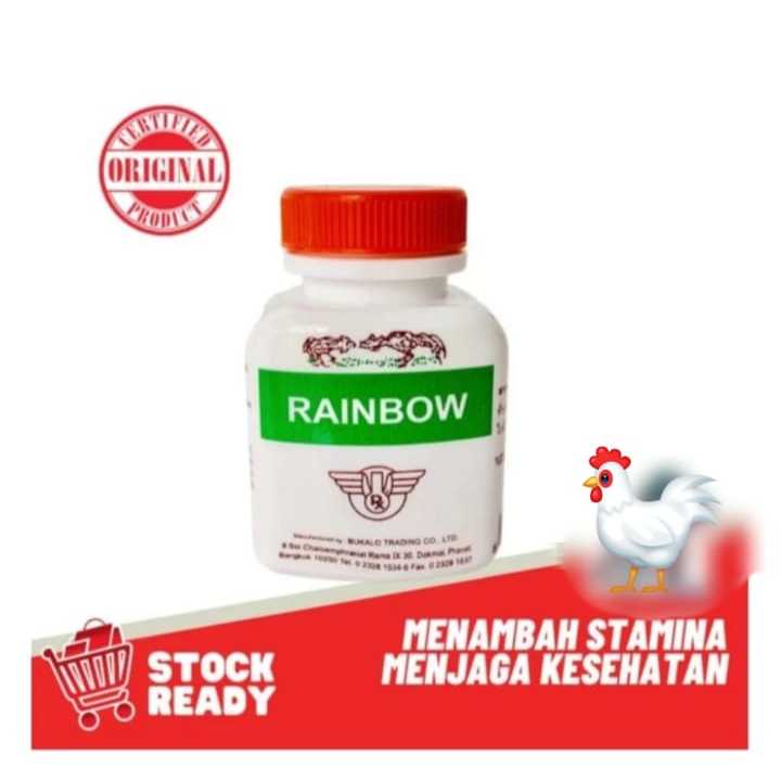 RAINBOW THAILAND VITAMIN AYAM BANGKOK TARUNG ADUAN SUPLEMEN STAMINA