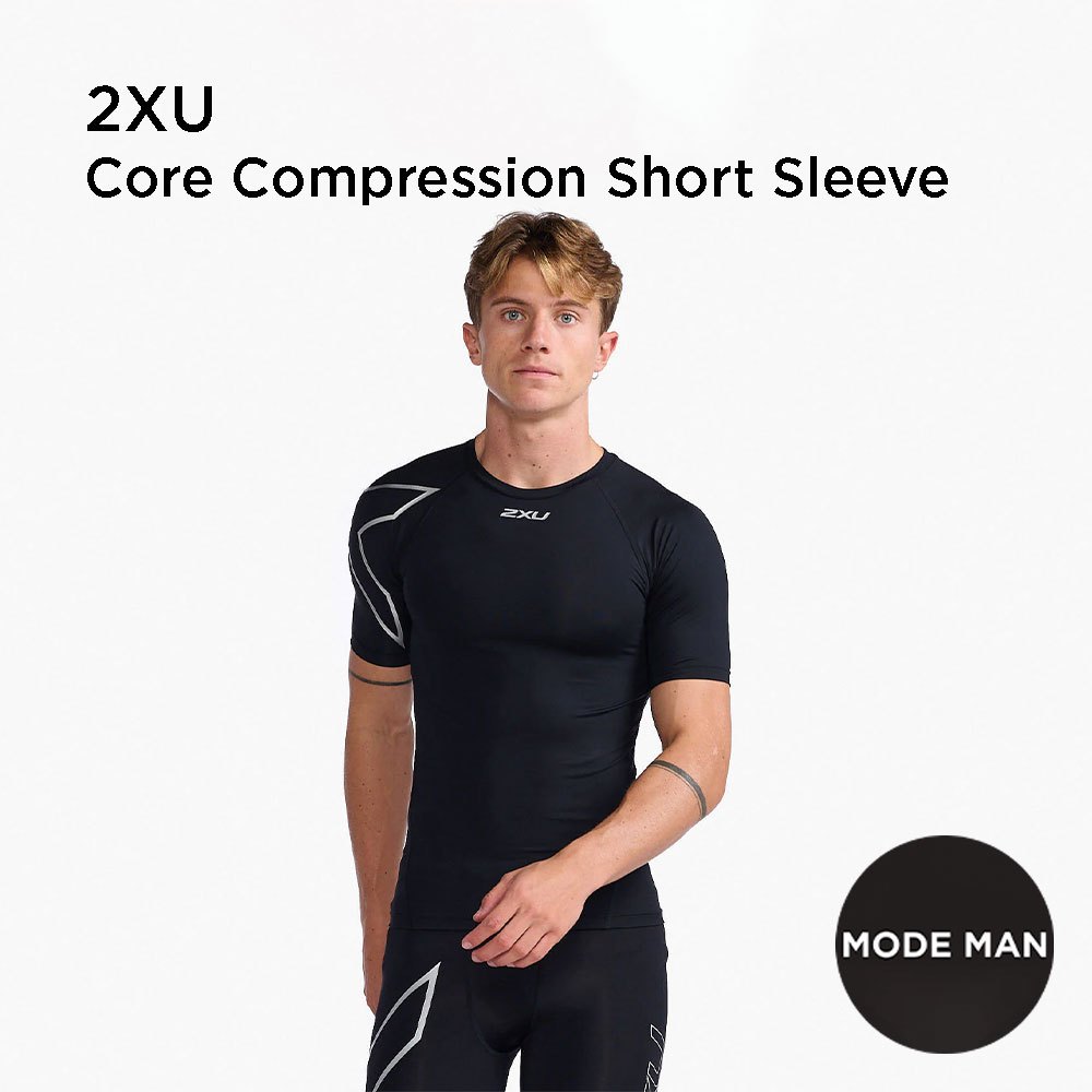 2XU Core Compression Short Sleeve Baju Olahraga Lengan Pendek Pria