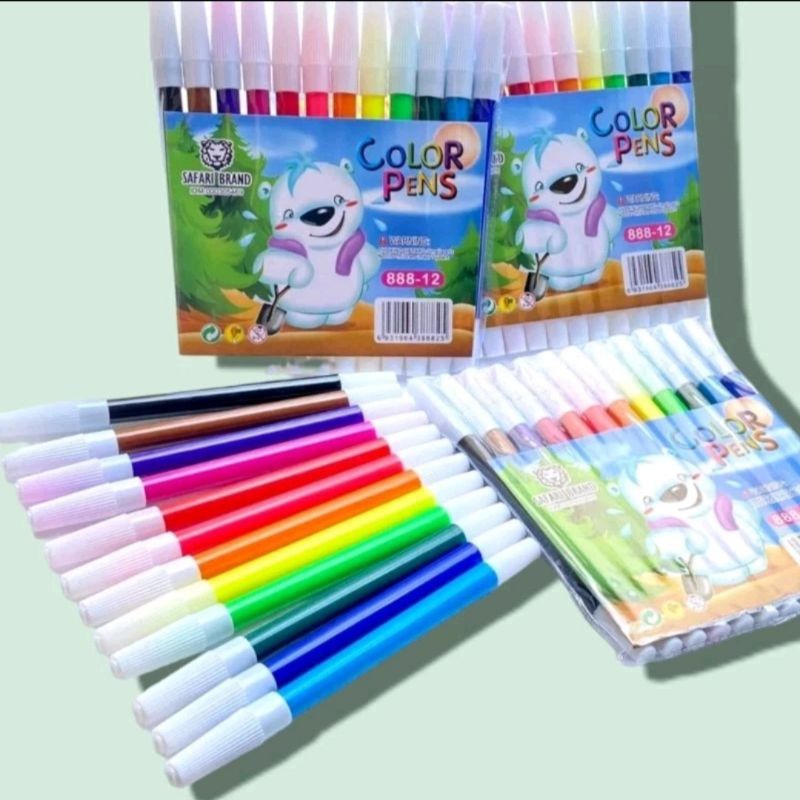 

Spidol Kecil Coloring Markers Coloring Pen 12 Warna