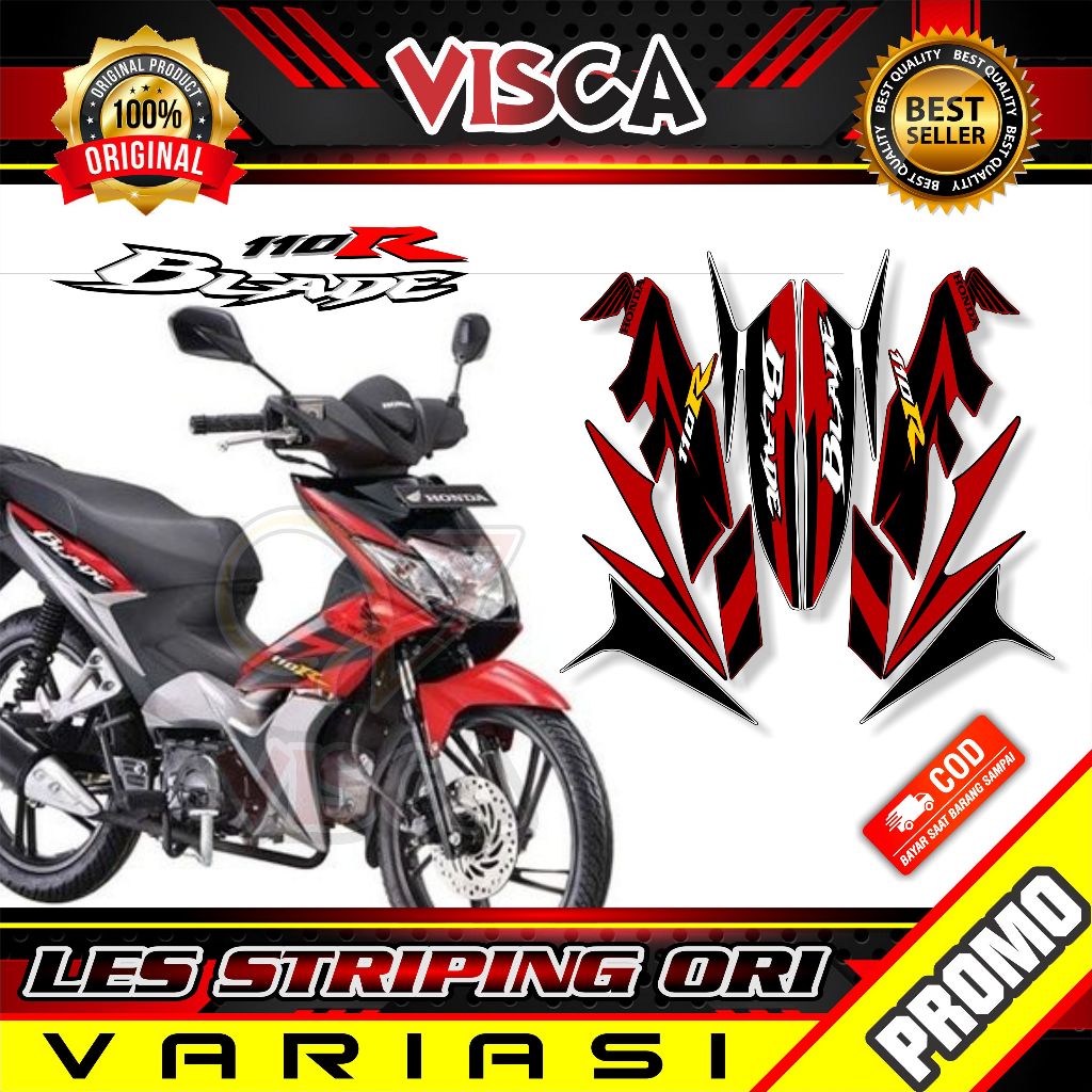 Stiker Motor BLADE - Striping BLADE 110R - Striping BLADE LAMA - Striping Ori BLADE OLD- Les BLADE 1