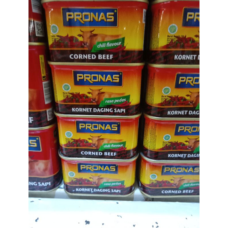 

Kornet Daging sapi Pronas 198 gr Rasa pedas