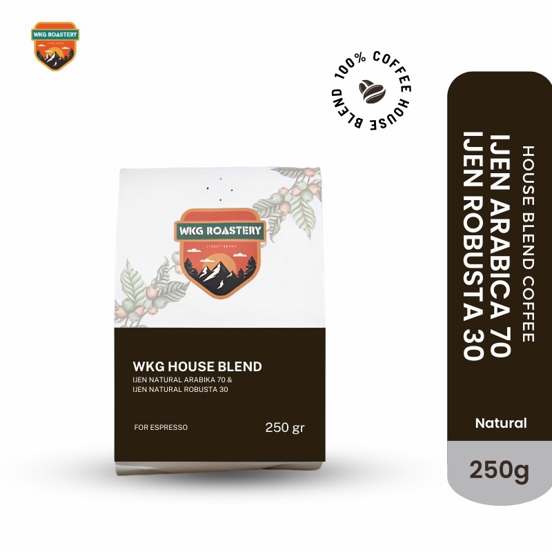 

House Blend 250 Gr (70% Arabica Natural 30% Robusta Natural)