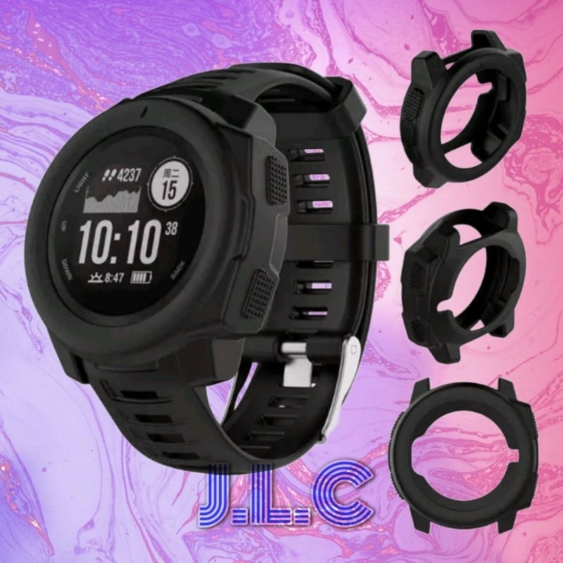 Case Cover Casing Soft Shell Karet Pelindung Bezel Garmin Instinct 2 1 45mm Cover Bezel Jam Tangan
