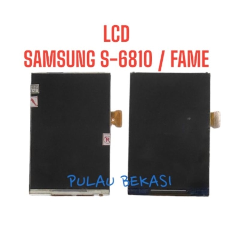 LCD ONLY SAMSUNG S6810 - SAMSUNG GALAXY FAME - LCD SAMSUNG S6810 GALAXY FAME LCD ORIGINAL OEM