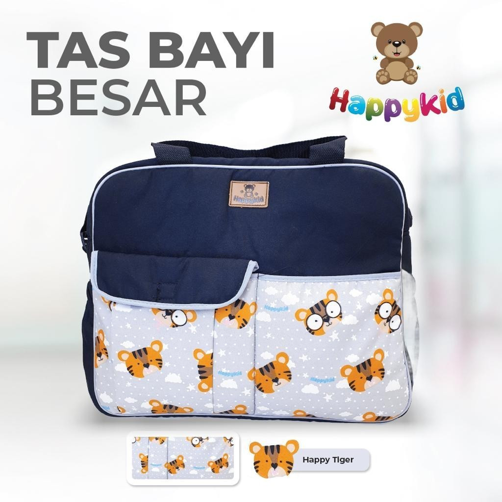 bestpromo makassar - happykid tas bayi besar double saku / tas perlengkapan bayi / baby diaper bag