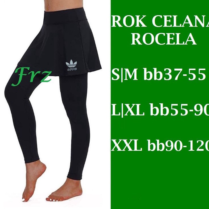 Hemat Rocela Celana Legging  Rok Senam Olah Raga Wanita Leging ROK Sport Ukuran Jumbo dan STD Untuk 