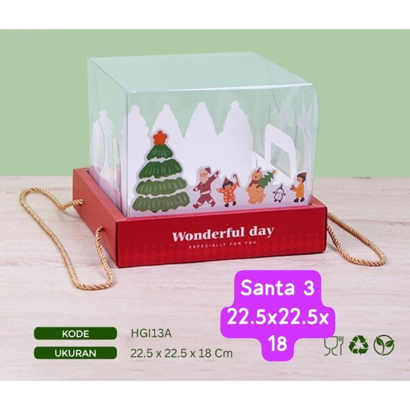 

Kotak Hampers Lebaran / Box Idul Fitri / Kotak hampers Natal / Box hampers Natal / Kotak kue Christmas Edition / Paper Bag Natal