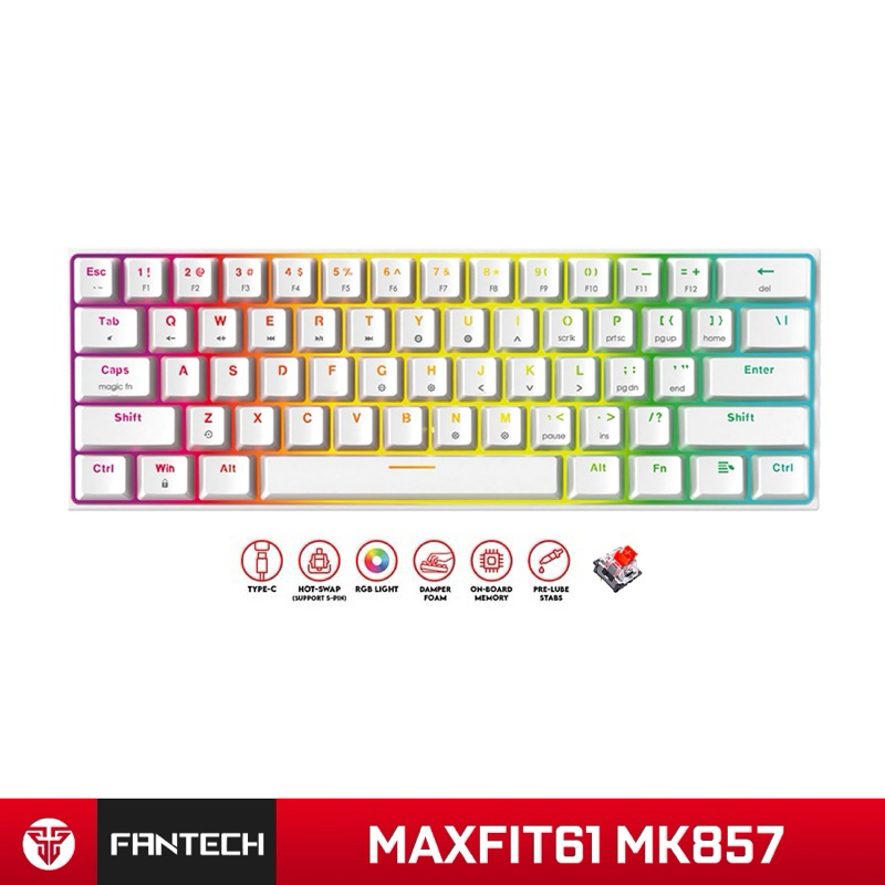 Mechanical Keyboard FANTECH Maxfit61 MK857 60% (Second)