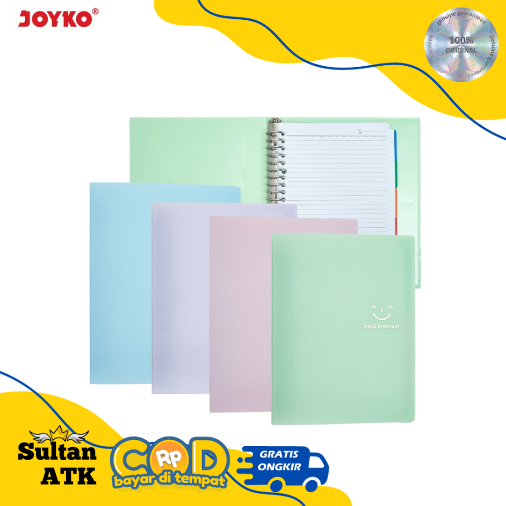 

BINDER NOTE JOYKO A5 PASTEL ( 20 RINGS )