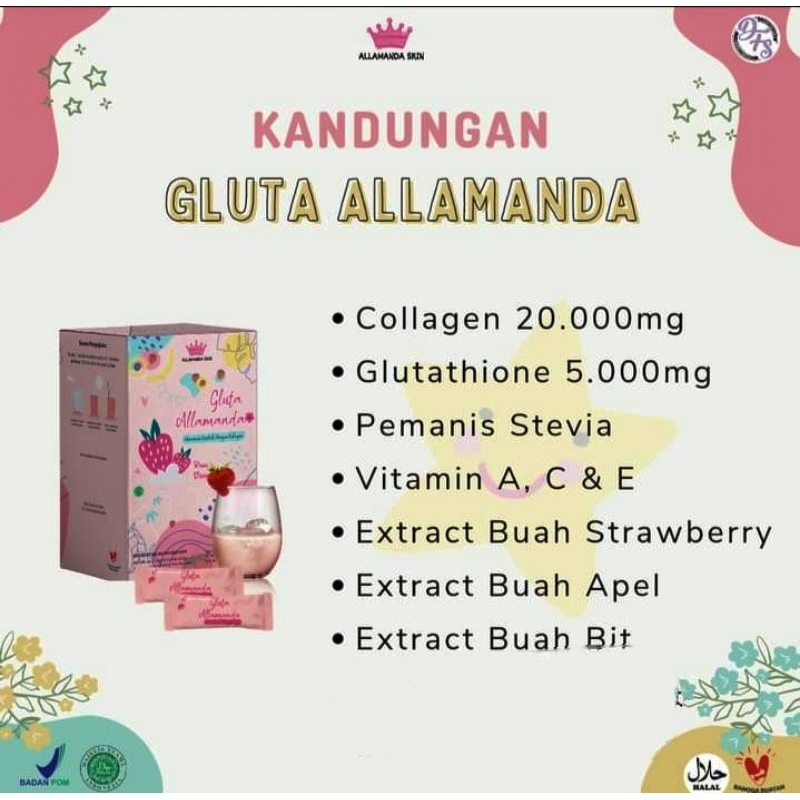 gluta allamanda|minuman collagen|setara 2 kali suntik putih|bpom|minuman menyehatkan