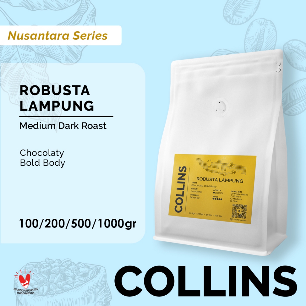 

Kopi Robusta Lampung 500gr Coffee Beans ( biji / bubuk )