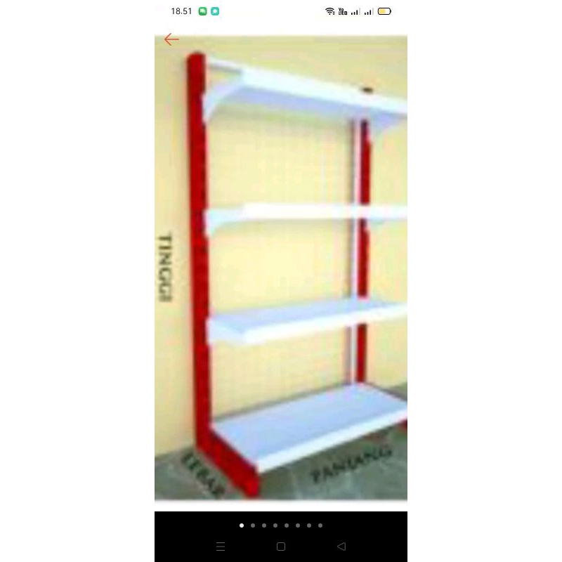 rak minimarket supermarket gondola starting