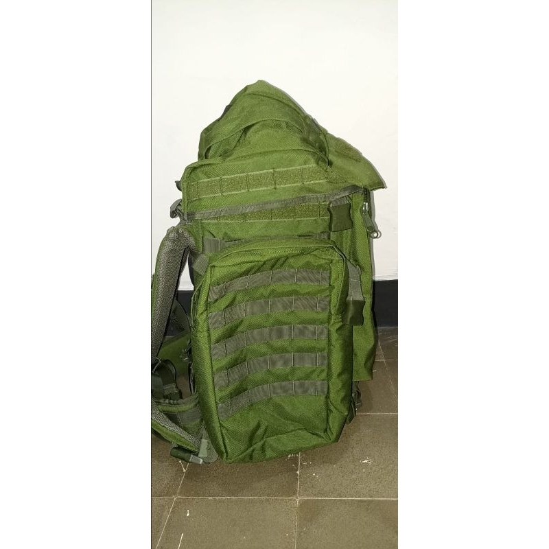 Tas Carrier Ransel J-FORCES JATAH TNI Tas Militer Operasi Penugasan Punggung JATAH TNI J FORCE Hijau