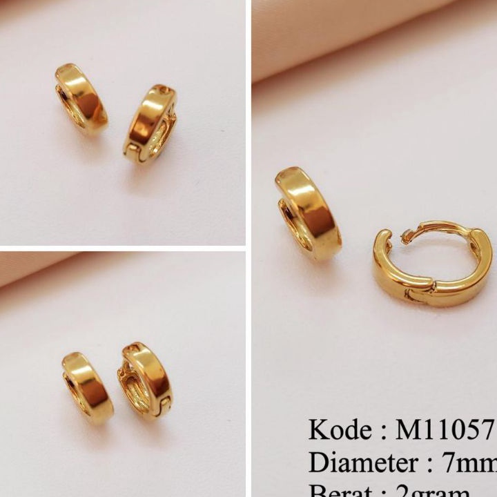Anting anak  anting polos titanium