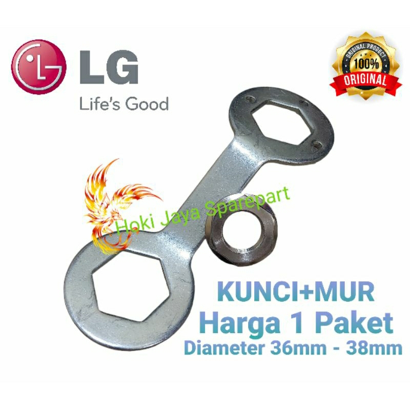 1 Set Kunci + Mur Gearbox mesin cuci LG 1 Tabung