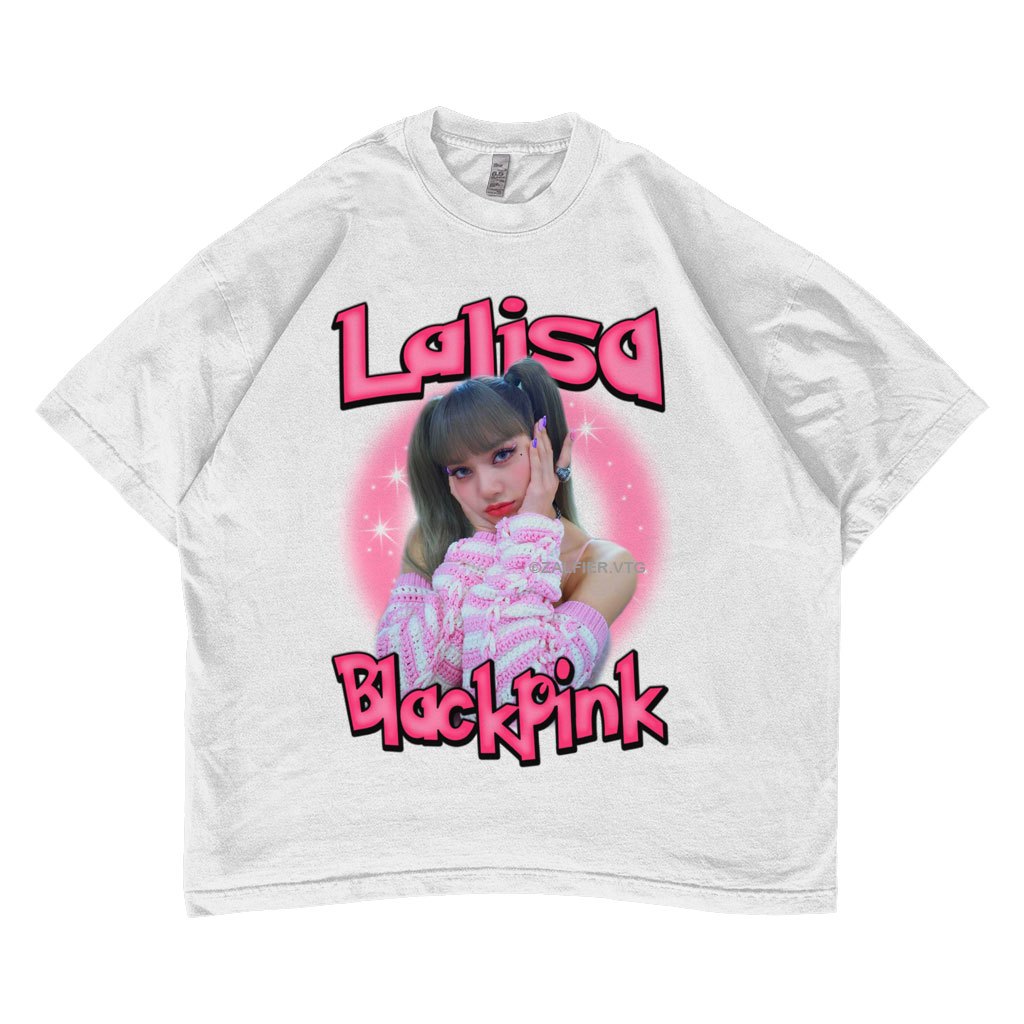 Kaos Blackpink Lisa - Baju Kpop - Y2k Shirt Oversize