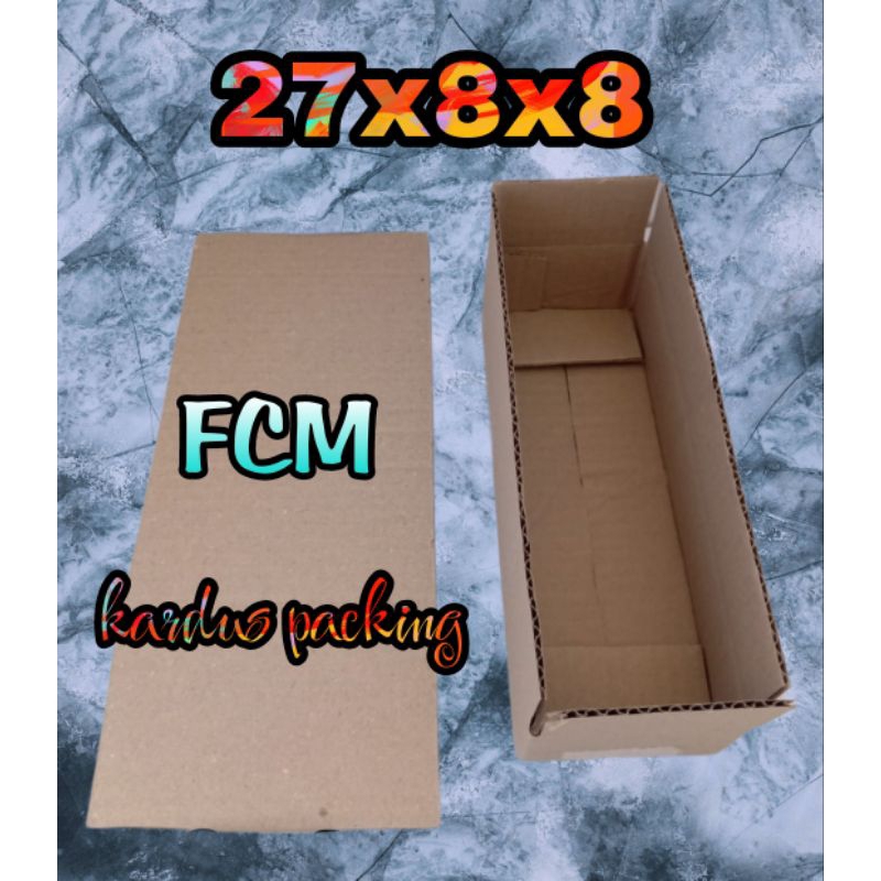 

kardus packing UK 27x8x8 kardus polos kardus kecil