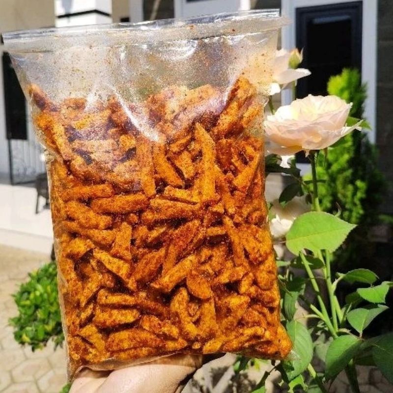 

[BISA COD] BASRENG PEDAS DAUN JERUK 250GRAM//STIK BASRENG DAUN JERUK//KRUPUK BASRENG PEDAS DAUN JERUK//BASRENG PEDAS