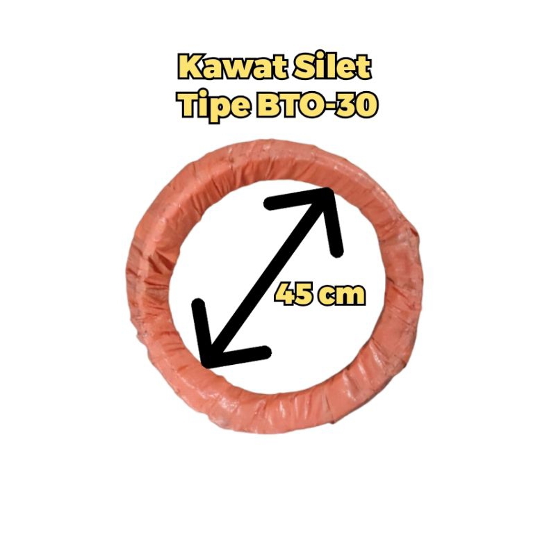 Kawat duri silet bto 22 per roll