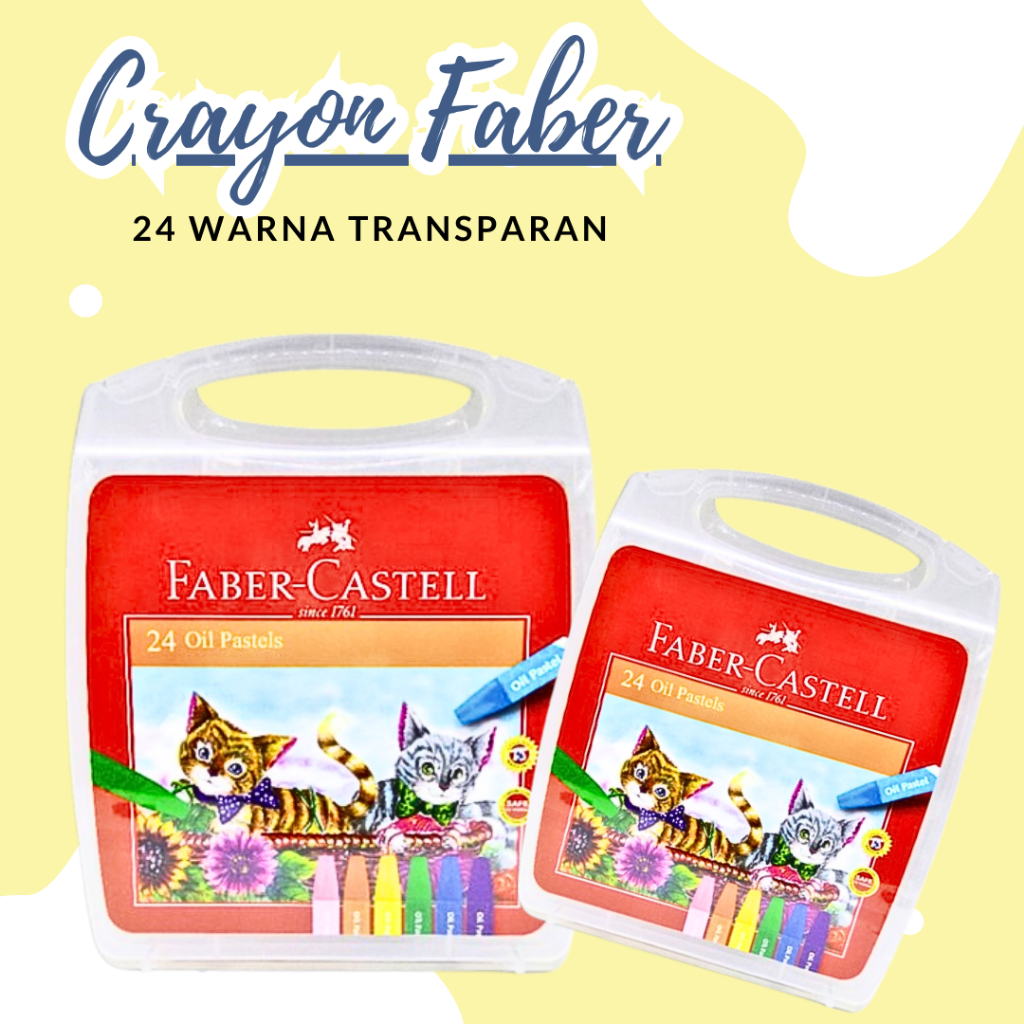 

CRAYON / KRAYON FABER CASTELL 24 WARNA TRANSPARAN