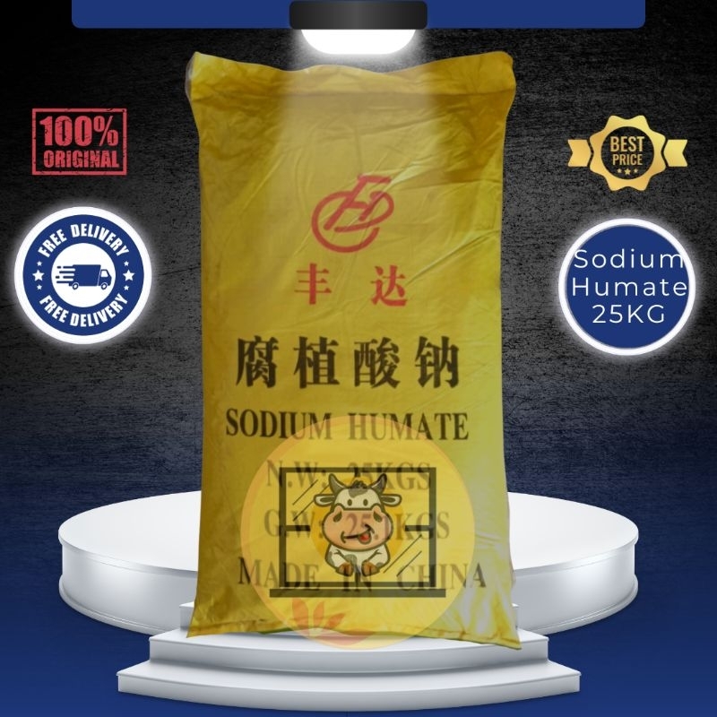 Sodium Humate 25 kg | Asam Humat | Humate Acid Kemasan 25kg - Untuk Meningkatkan pH Tanah