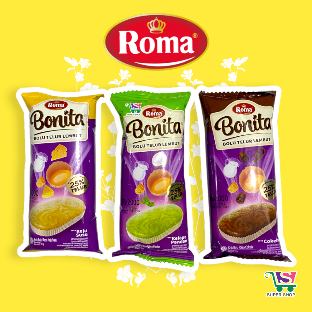 

BONITA Bolu Telur Lembut Keju 30 Gram SATUAN