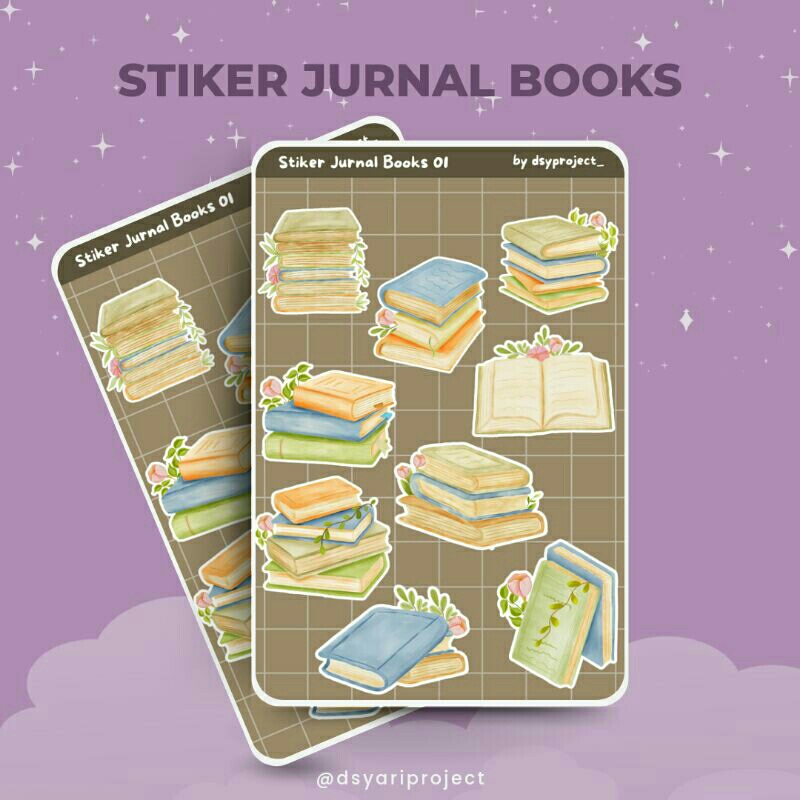 

Stiker Flower Books / Stiker Jurnal