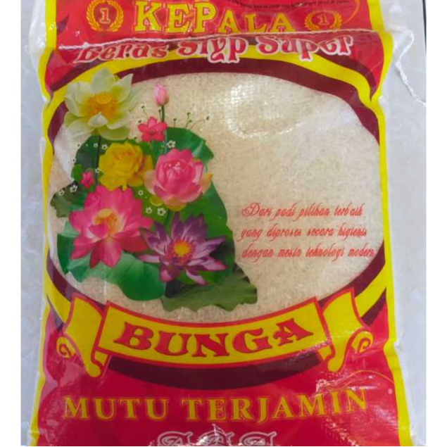 

Beras Lokal Cap KEPALA BUNGA 5kg