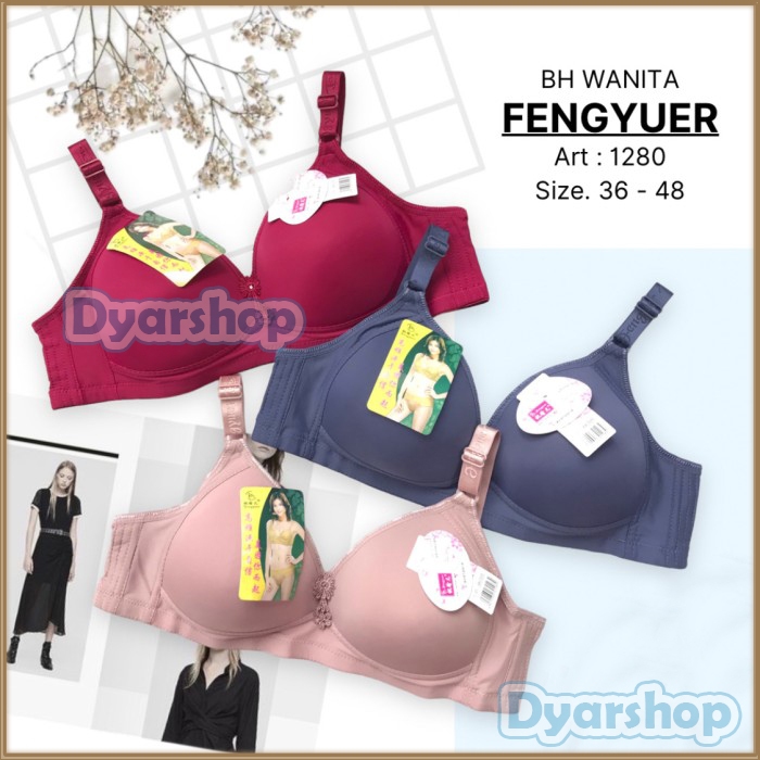 BH Jupe Fengyuer Jumbo Busa Tanpa Kawat Kait 3 Setara Cup C Bra Wanita Dewasa Jumbo -Dyarshop