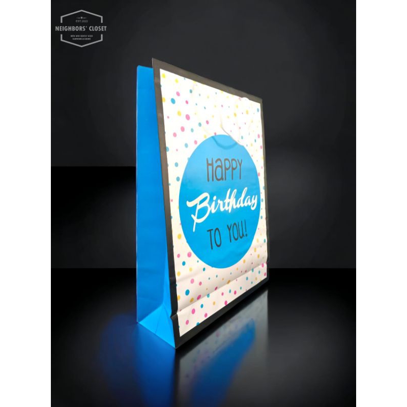

Tas Kado Paper Bag tema Birthday size XL