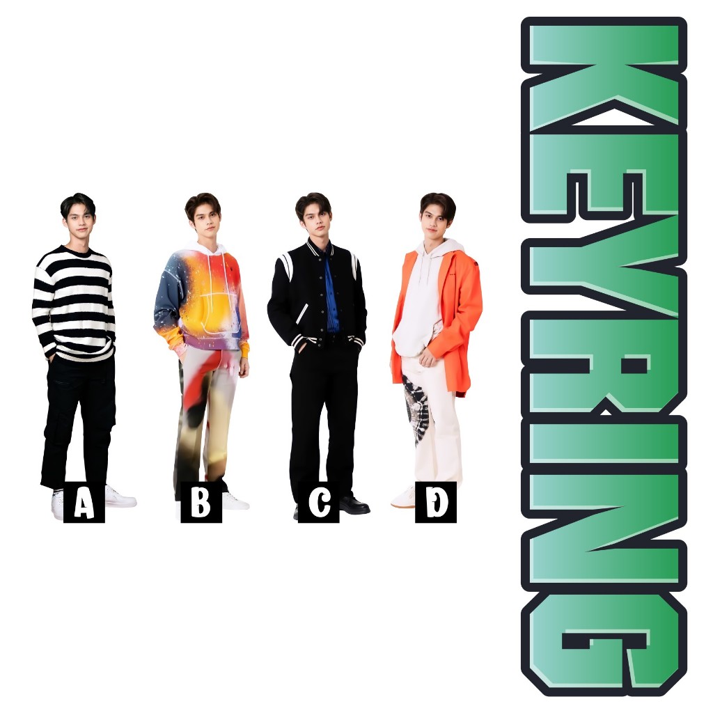 Keyring Figure Bright Vachirawit Chivaaree Gantungan Kunci Actor Thailand Keychain F4