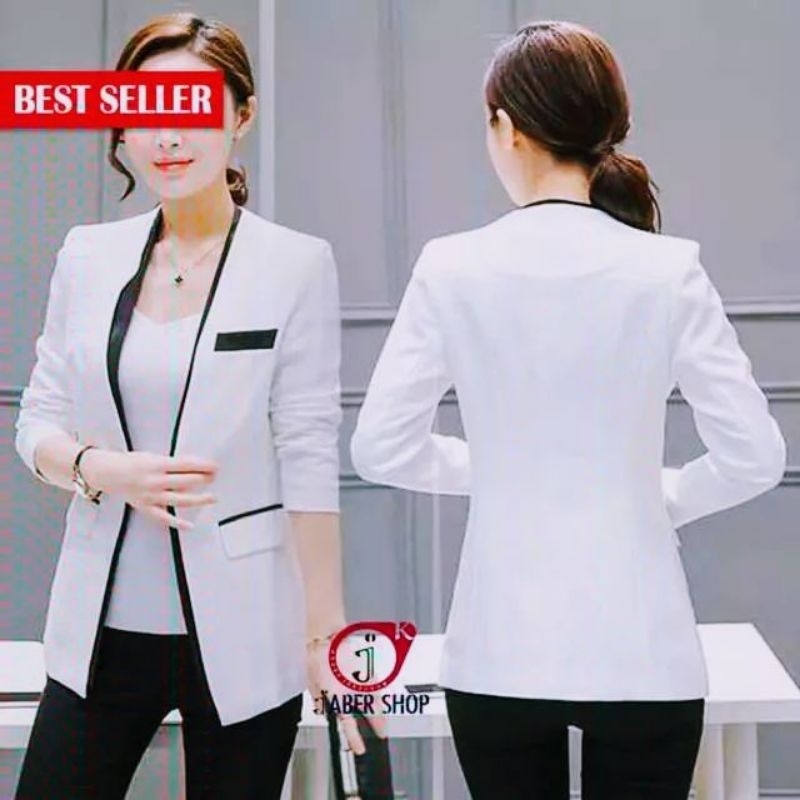 Jas Blazer Wanita Putih,Jas Formal Wanita