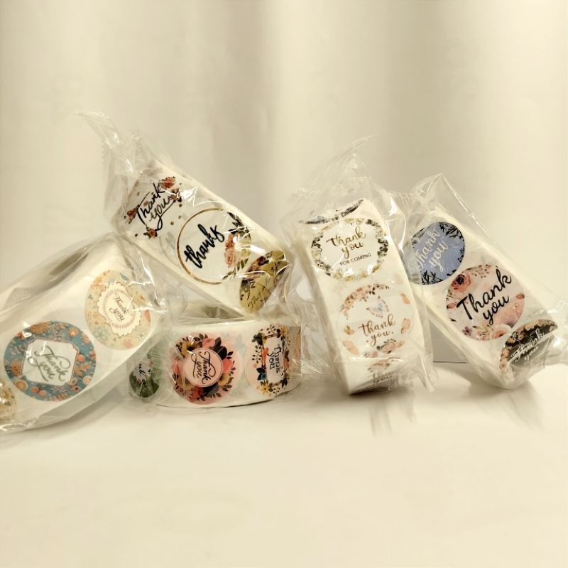 

Stiker Thank You Roll/Stiker Terima Kasih/Isi 500 Pcs Warna Self Adhesive Seal Label