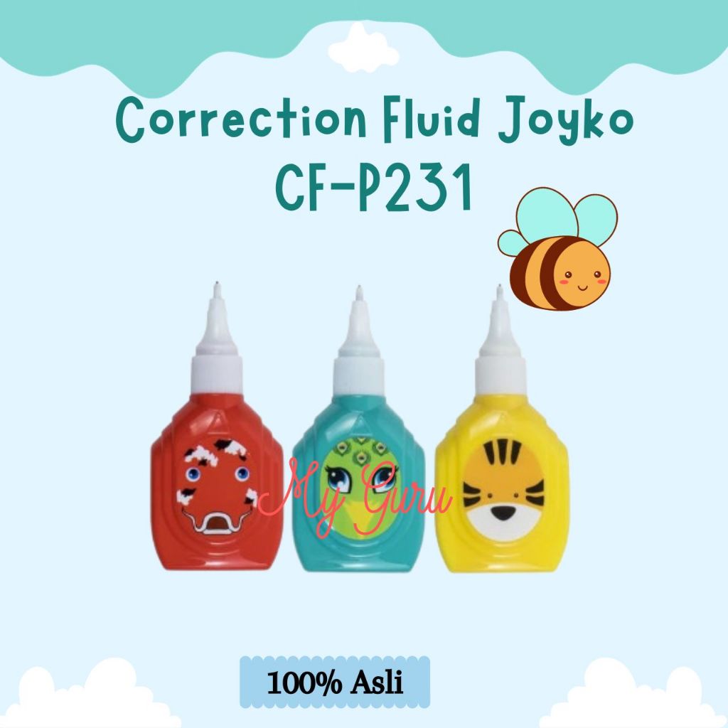 

[PCS] JOYKO CORRECTION FLUID CF-P231 / JOYKO TIPE X CAIR / JOYKO KOREKSI PENGHAPUS CAIR ANIMAL