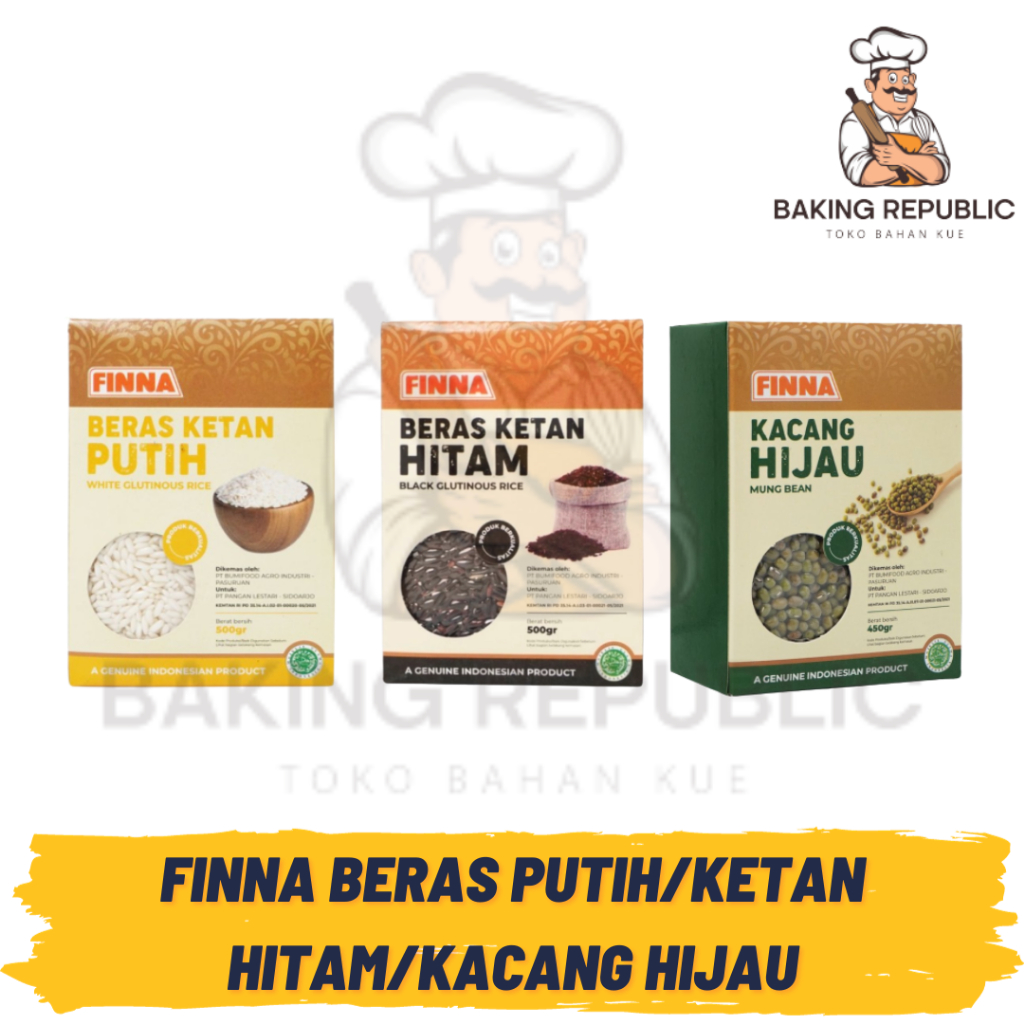 

FINNA | SEMUA VARIAN BERAS DAN KACANG | 500 GRAM | FINNA KACANG HIJAU | KETAN PUTIH | KETAN HITAM