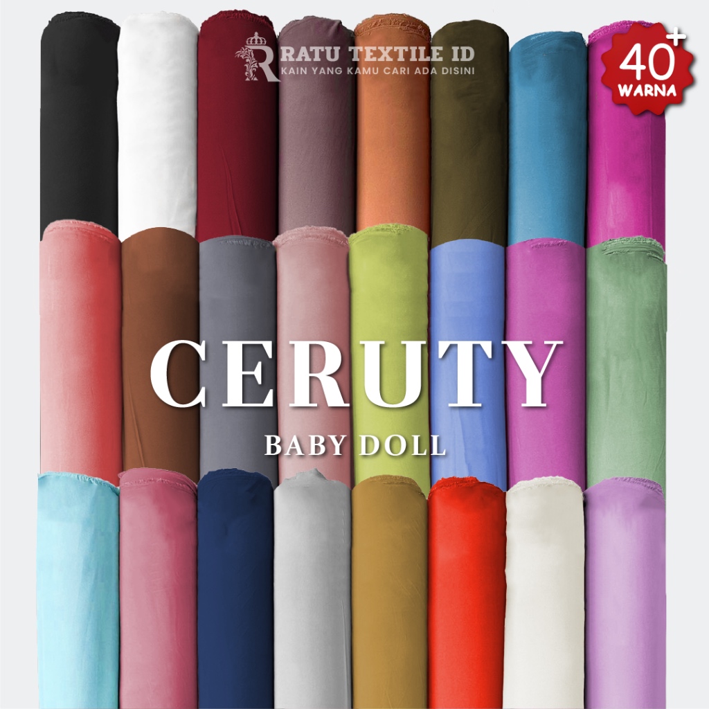 Kain Ceruty Ceruti Cerutty Cerutti Cerruti Seruty Seruti Chiffon Sifon Baby Doll Polos